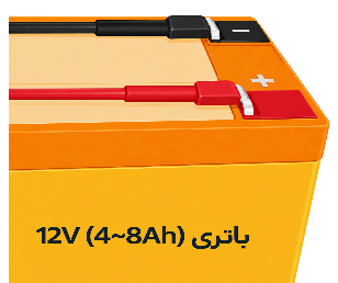 باتری 12 ولت مناسب دستگاه GZ4E